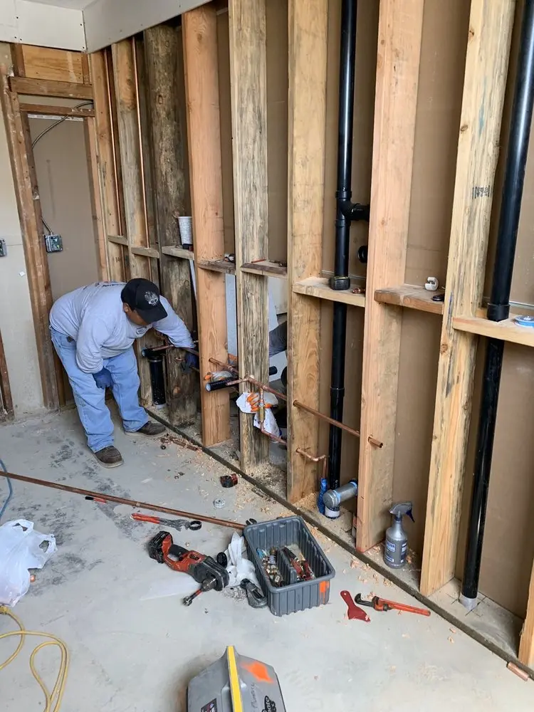 Commercial rough-in plumbing for Gas Line Repair in Turtle Lakes